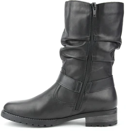 Женские черные полусапоги Remonte (Натуральная шерсть)