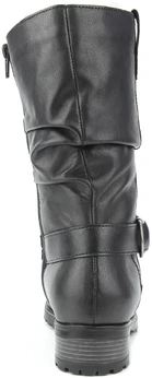 Женские черные полусапоги Remonte (Натуральная шерсть)