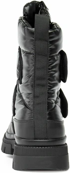 Женские черные дутики Baden (Натуральная шерсть)