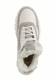 Женские бежевые ботинки Shoiberg (Натуральная шерсть)