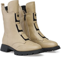 Женские бежевые ботинки Baden (Натуральная шерсть)