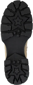 Женские бежевые ботинки Baden (Натуральная шерсть)