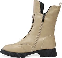 Женские бежевые ботинки Baden (Натуральная шерсть)