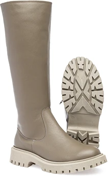 Женские бежевые сапоги Romer (Натуральный мех)