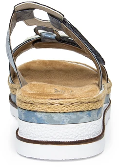 Женские голубые сабо Rieker