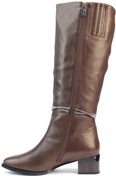 Женские коричневые сапоги Bludo (Байка)