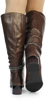 Женские коричневые сапоги Bludo (Евромех)