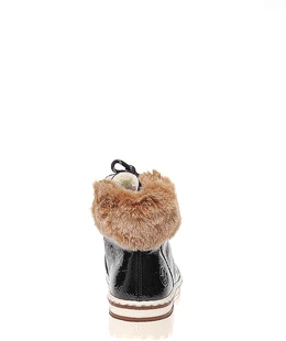 Женские черные ботинки Rieker (Искусственная шерсть)