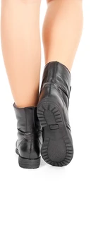 Женские черные ботинки Shoiberg (Натуральная шерсть)