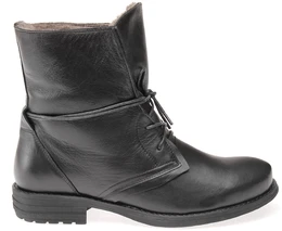 Женские черные ботинки Shoiberg (Натуральная шерсть)