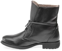 Женские черные ботинки Shoiberg (Натуральная шерсть)