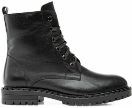 Женские черные ботинки Shoiberg (Натуральная шерсть)