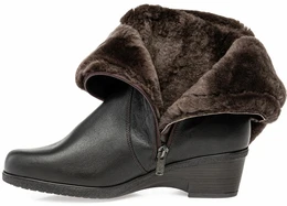 Женские коричневые сапоги Janita (Натуральный мех)