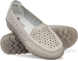 Женские серые мокасины Baden