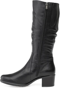 Женские черные сапоги Janita (Натуральный мех)