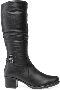 Женские черные сапоги Janita (Натуральный мех)