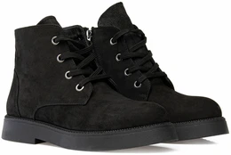 Женские черные ботинки Shoiberg (Байка)