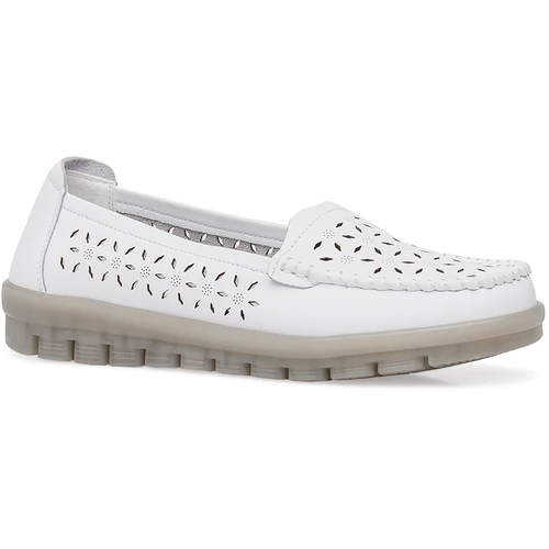 Женские белые мокасины ALEXIA LEVINI