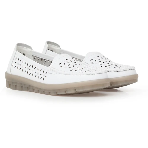 Женские белые мокасины ALEXIA LEVINI