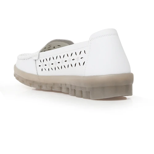 Женские белые мокасины ALEXIA LEVINI