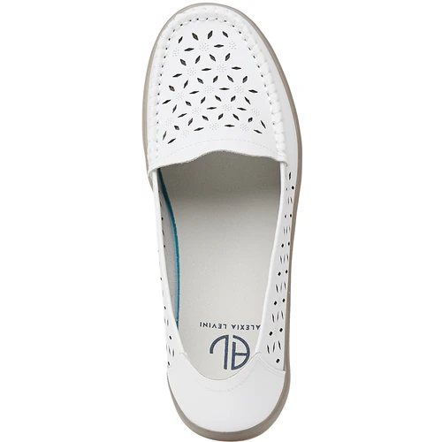 Женские белые мокасины ALEXIA LEVINI