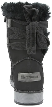 Женские черные полусапоги Remonte (Натуральная шерсть)