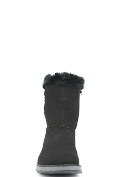 Женские черные полусапоги Remonte (Натуральная шерсть)