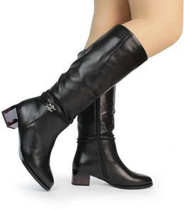 Женские черные сапоги Bludo (Евромех)