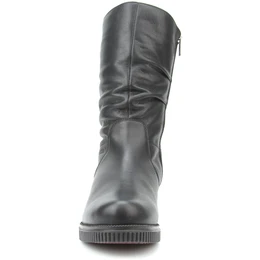 Женские черные полусапоги Janita (Натуральный мех)