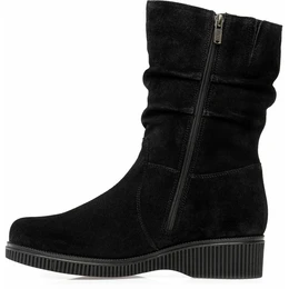 Женские черные полусапоги Janita (Натуральный мех)