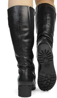 Женские черные сапоги Janita (Натуральный мех)