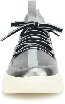 Женские серебряные кроссовки Francesco Donni