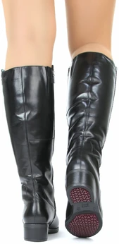 Женские черные сапоги Janita (Натуральный мех)