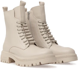 Женские бежевые ботинки Baden (Натуральная шерсть)