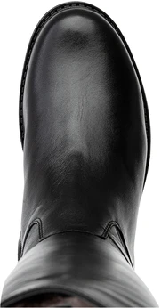 Женские черные сапоги Francesco Donni (Натуральный мех)