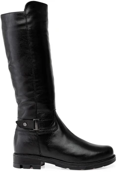 Женские черные сапоги Francesco Donni (Натуральный мех)