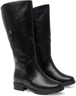 Женские черные сапоги Ascalini (Евромех)