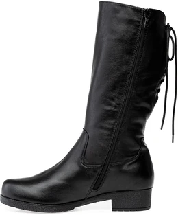 Женские черные сапоги Francesco Donni (Натуральный мех)