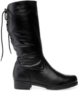 Женские черные сапоги Francesco Donni (Натуральный мех)