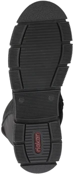 Женские черные сапоги Rieker (Искусственная шерсть)