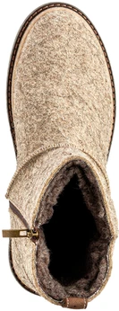 Мужские бежевые валенки Shoiberg (Натуральная шерсть)