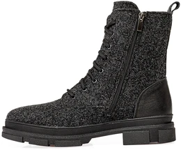 Женские черные ботинки Shoiberg (Натуральная шерсть)