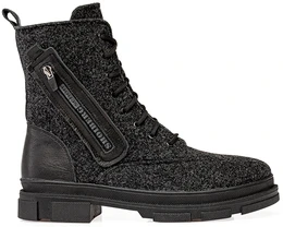 Женские черные ботинки Shoiberg (Натуральная шерсть)