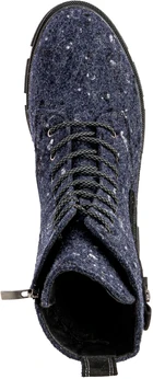 Женские синие ботинки Shoiberg (Натуральная шерсть)