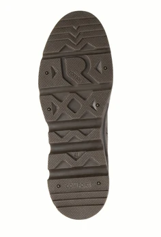 Женские серо-коричневые ботинки Romer (Натуральный мех)