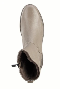 Женские серо-коричневые ботинки Romer (Натуральный мех)