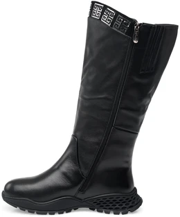 Женские черные сапоги Ascalini (Евромех)