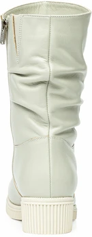 Женские бежевые полусапоги Janita (Натуральный мех)