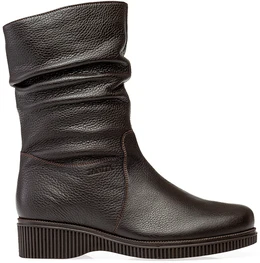 Женские коричневые полусапоги Janita (Натуральный мех)