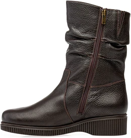 Женские коричневые полусапоги Janita (Натуральный мех)